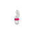 Enameled Pacifier Charm in Sterling Silver
