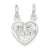 Sterling Silver Best Friends 2-piece break apart Heart Charm hide-image