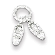 Sterling Silver Baby Shoes Charm hide-image