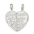 Sterling Silver Best Friend 2-piece break apart Heart Charm hide-image