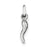 Italian Horn Charm in Sterling Silver