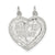 Sterling Silver Best Friend 2-piece break apart Heart Charm hide-image