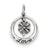 Sterling Silver Antiqued Shamrock Love Charm hide-image