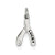LUCKY CZ Wishbone Charm in Sterling Silver