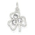 Sterling Silver Clear CZ Shamrock Charm hide-image