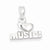 Sterling Silver I Love Music Pendant, Pendants for Necklace