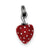Sterling Silver Red Enamel Strawberry Charm hide-image
