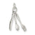 Sterling Silver Fork, Knife, and Spoon Charm hide-image