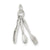 Fork, Knife, and Spoon Charm in Sterling Silver