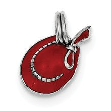 Sterling Silver Red Hat Charm hide-image