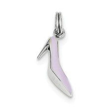 Sterling Silver Lavender Enamel High Heel Charm hide-image
