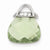 Sterling Silver Green CZ Purse Pendant, Pendants for Necklace