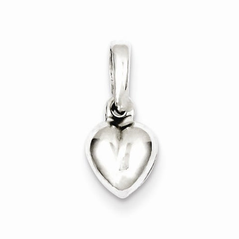 Sterling Silver Puffed Heart pendant, Exquisite Pendants for Necklace