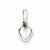 Sterling Silver Puffed Heart pendant, Exquisite Pendants for Necklace