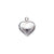 Puffed Heart Charm in Sterling Silver