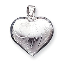 Sterling Silver Puffed Heart Charm hide-image