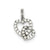 CZ Heart Charm in Sterling Silver
