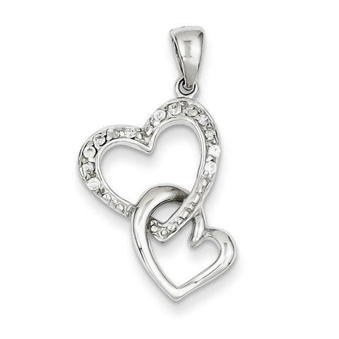 Sterling Silver Heart CZ pendant, Alluring Pendants for Necklace