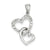 Sterling Silver Heart CZ pendant, Alluring Pendants for Necklace