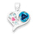 Sterling Silver Pink Enamel w/Lt Blue CZ Charm hide-image
