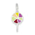 Enameled Lollipop Charm in Sterling Silver