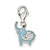 Sterling Silver Blue Enameled Elephant Charm hide-image
