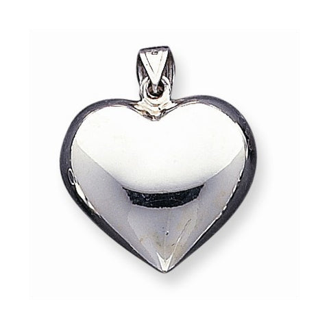 Sterling Silver Puffed Heart pendant, Dazzling Pendants for Necklace
