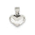 Puffed Heart Charm in Sterling Silver