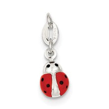 Sterling Silver Enameled Ladybug Charm hide-image