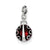Enamel Ladybug Charm in Sterling Silver