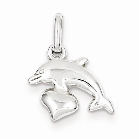 Sterling Silver Dolphin Pendant, Delightful Pendants for Necklace