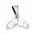 Sterling Silver Small Whale Tail Pendant, Pendants for Necklace