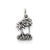 Double Palm Tree Charm in Sterling Silver