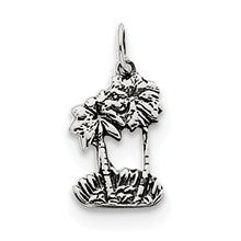 Sterling Silver Double Palm Tree Charm hide-image