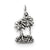 Sterling Silver Double Palm Tree Charm hide-image