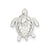 Mother & Baby Turtle Pend Charm in Sterling Silver