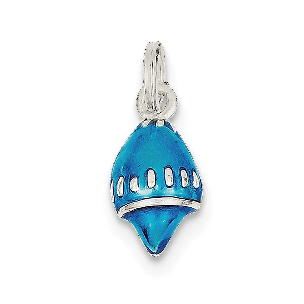 Sterling Silver Enameled Blue Shell Charm | CharmsToTreasure ...