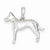 Sterling Silver Great Dane Pendant, Pendants for Necklace