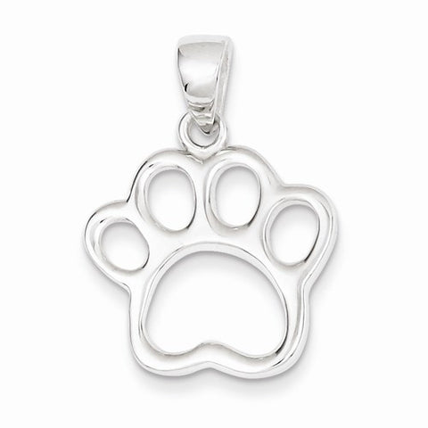 Sterling Silver Paw Pendant, Pendants for Necklace