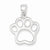Sterling Silver Paw Pendant, Pendants for Necklace