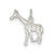 Giraffe Charm in Sterling Silver