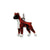 Enameled Boxer Dog Charm in Sterling Silver