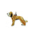 Enameled Briard Charm in Sterling Silver