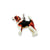 Enameled Beagle Charm in Sterling Silver
