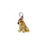 Enameled Shar Pei Charm in Sterling Silver