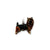 Enameled Brown & Black Cairn Terrier Charm in Sterling Silver