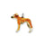 Enameled Whippet Charm in Sterling Silver