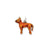 Enameled Full Chihuahua Charm in Sterling Silver