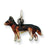 Sterling Silver Enameled Small German Shepherd Charm hide-image
