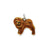 Enameled Chow Dog Charm in Sterling Silver